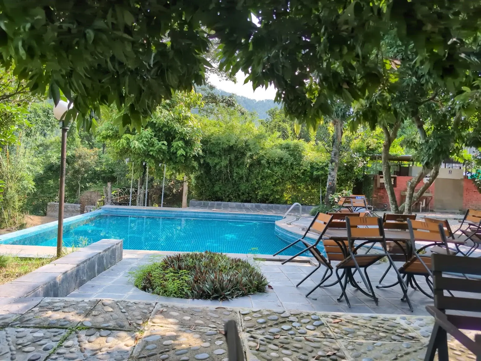 Swimming pool at Holy Himalaya Resort Kurintar in Darechok, Kurintar, Chitwan.